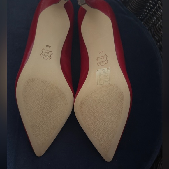 Tory Burch Elizabeth Leather Heels Redstone. Never Worn - Picture 6 of 7